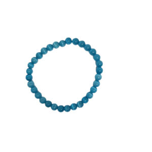 Bracelet oeil de chat 6mm bleu