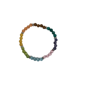 Bracelet oeil de chat 6mm multicolore 4