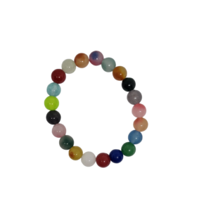 Bracelet perle 8mm multicolore